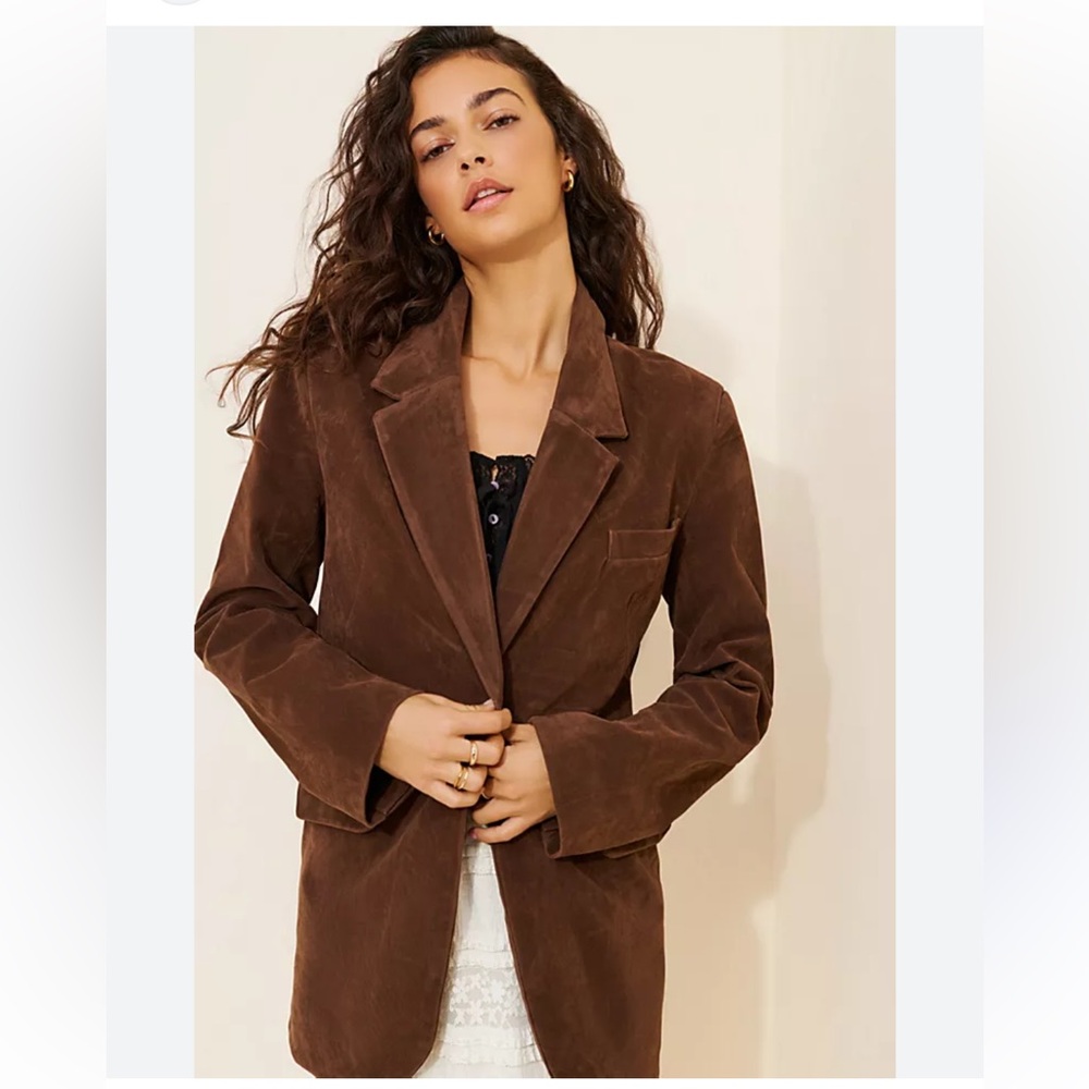 Free People Brown Blazer